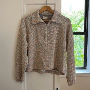 multicolored knitted sweater